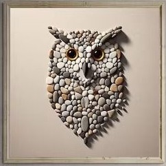 Beach Scene Pebble Art